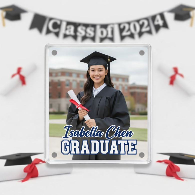 Class of 2026 Memory Personalized Acrylic Photo Magnet Keepsake