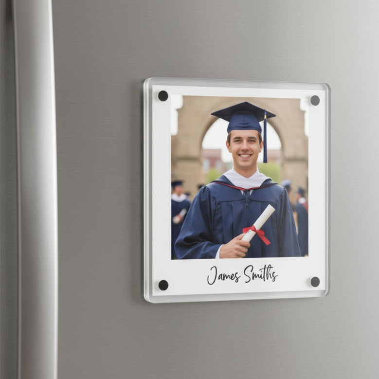 Graduation Memories Personalized Acrylic Photo Magnet Keepsake
