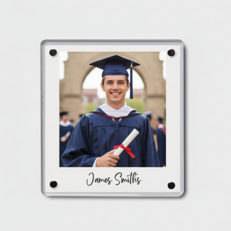 Graduation Memories Personalized Acrylic Photo Magnet Keepsake