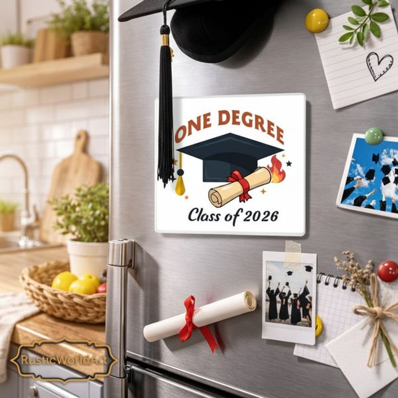 Honoring 2026 Seniors Custom Class Acrylic Photo Magnet Gift