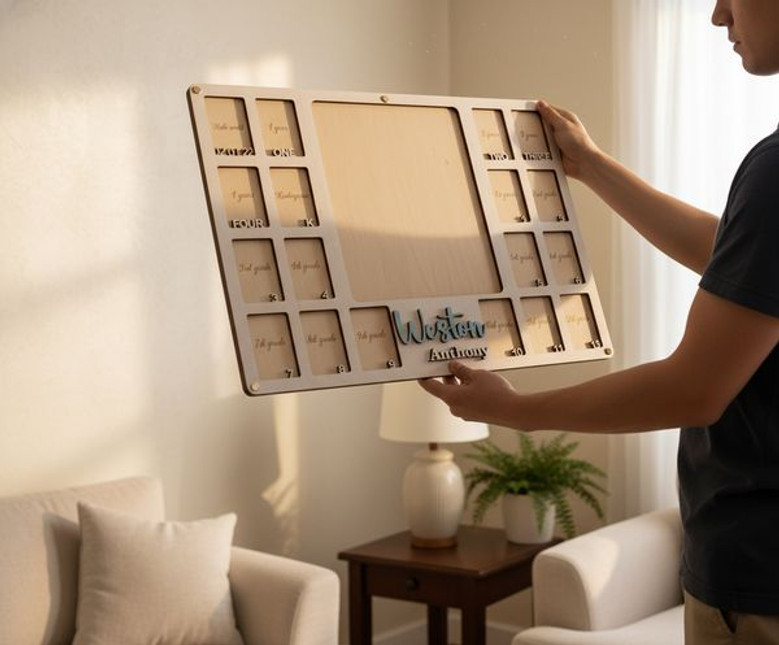 School Year Milestone Photo Frame - Birth to Graduation Memories School Year Milestone Photo Frame - Birth to Graduation Memories