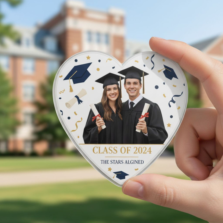 University Spirit Acrylic Photo Magnet Custom Campus Memory Gift