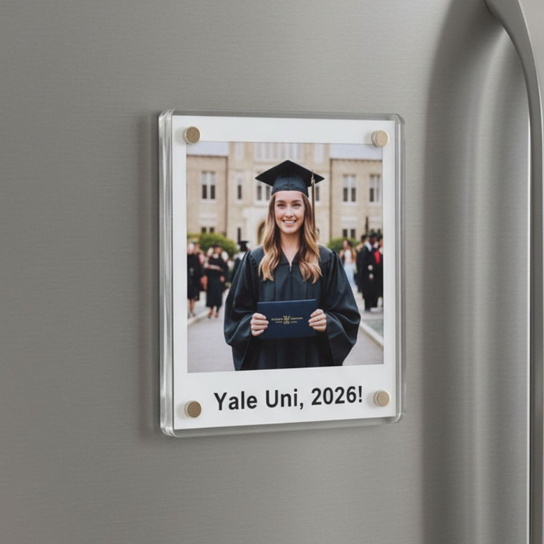 Yale 2026 Journey Custom Name Acrylic Photo Magnet Keepsake