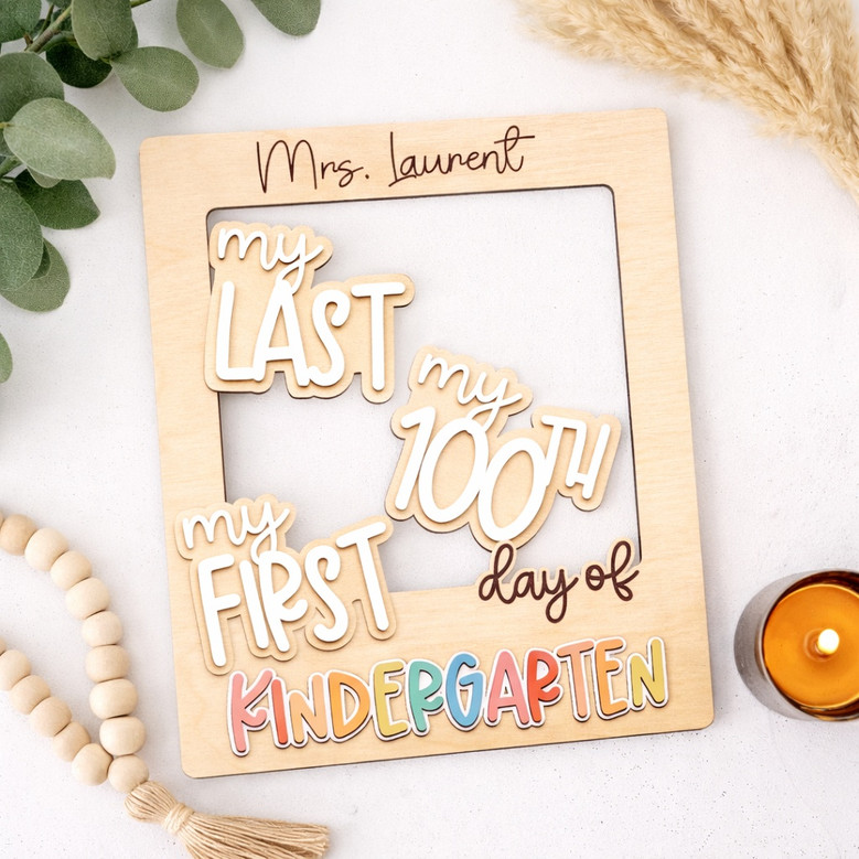 Celebrate Every Milestone - 3D School Year Photo Frame Prop Celebrate Every Milestone - 3D School Year Photo Frame Prop