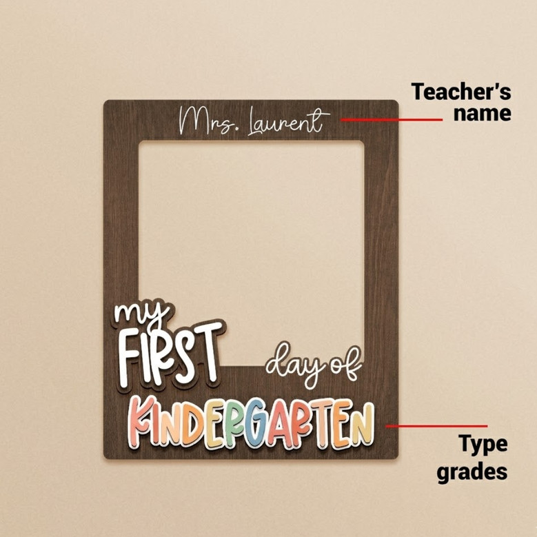 Celebrate Every Milestone - 3D School Year Photo Frame Prop Celebrate Every Milestone - 3D School Year Photo Frame Prop