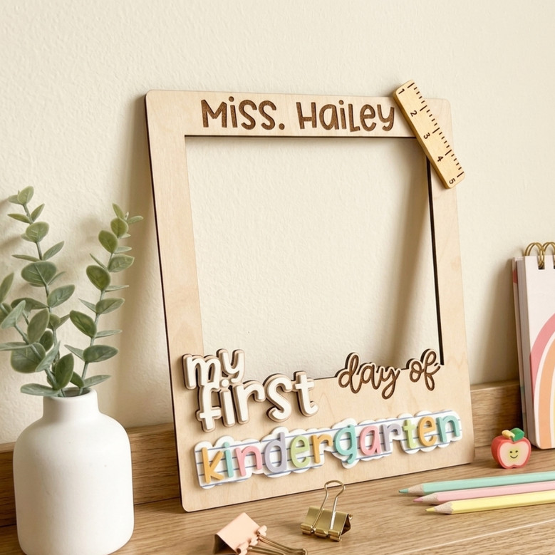 School Year Memories Photo Prop - Custom Frame for Classrooms School Year Memories Photo Prop - Custom Frame for Classrooms