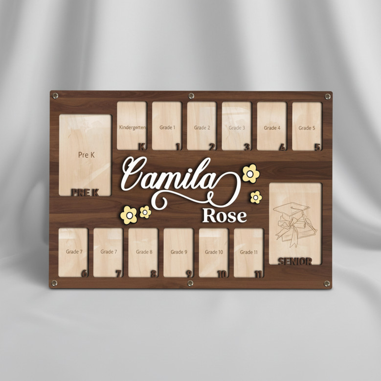 School Year Milestone Photo Frame - A Keepsake for Every Grade