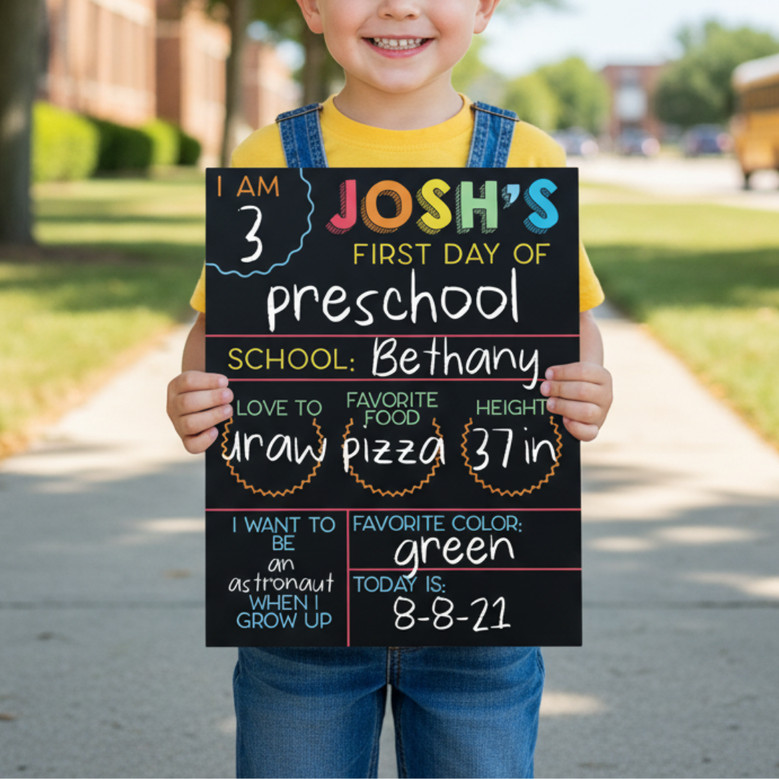 Capture Every Milestone - Reversible School Board Sign Photo Prop Capture Every Milestone - Reversible School Board Sign Photo Prop