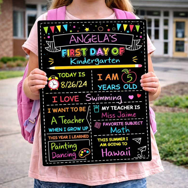 Capture Vibrant Moments - Washable Pre-K School Board Sign Prop Capture Vibrant Moments - Washable Pre-K School Board Sign Prop