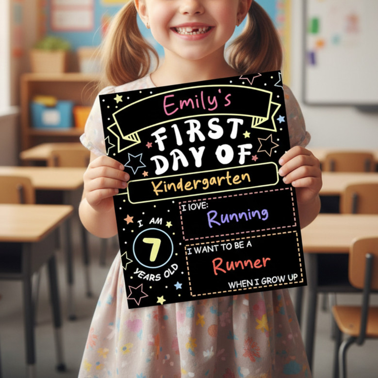 Celebrate Every Grade - Double Sided School Board Sign Photo Prop Celebrate Every Grade - Double Sided School Board Sign Photo Prop
