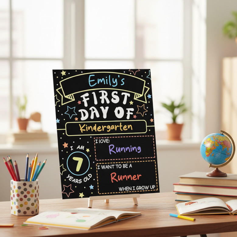 Celebrate Every Grade - Double Sided School Board Sign Photo Prop Celebrate Every Grade - Double Sided School Board Sign Photo Prop