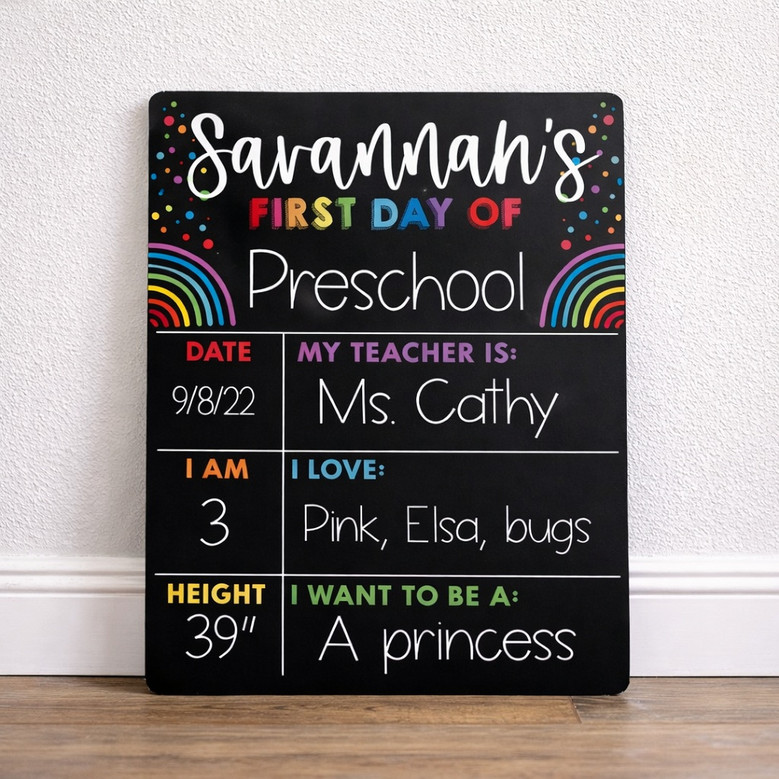 Celebrate Every Grade - Reversible School Board Sign for Memories