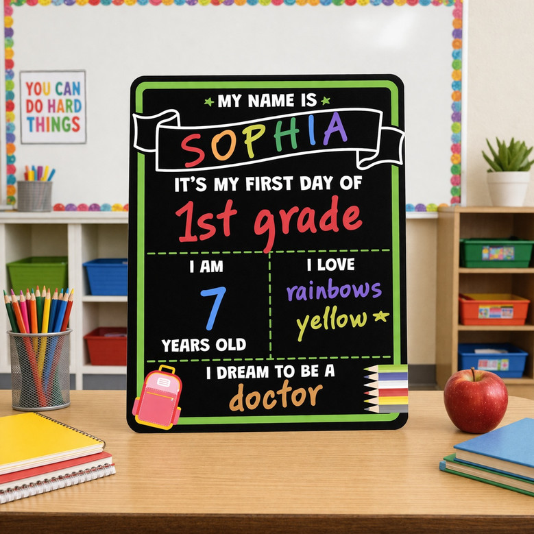 Celebrate Every Step - First and Last Day School Board Sign