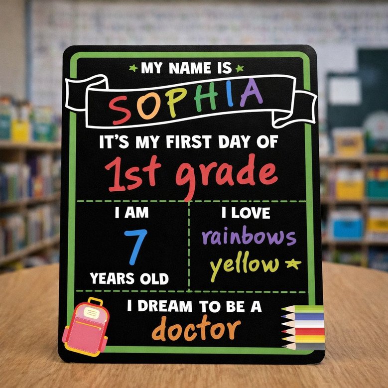 Celebrate Every Step - First and Last Day School Board Sign