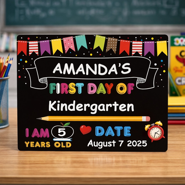 Celebrate Their Growth - First & Last Day School Board Sign Celebrate Their Growth - First & Last Day School Board Sign