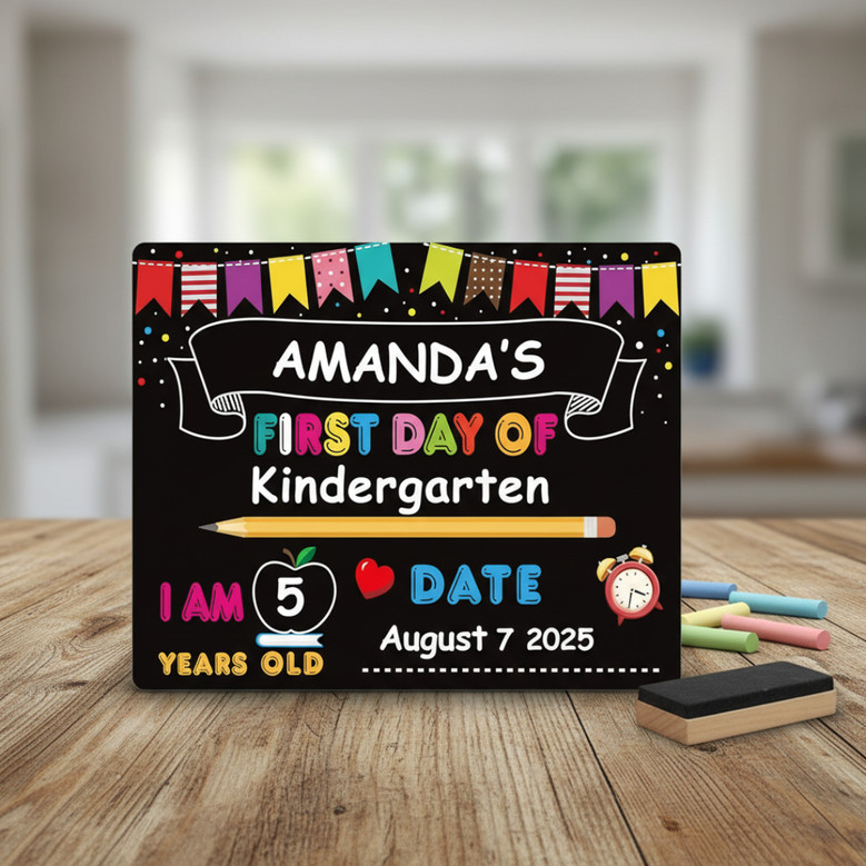 Celebrate Their Growth - First & Last Day School Board Sign Celebrate Their Growth - First & Last Day School Board Sign