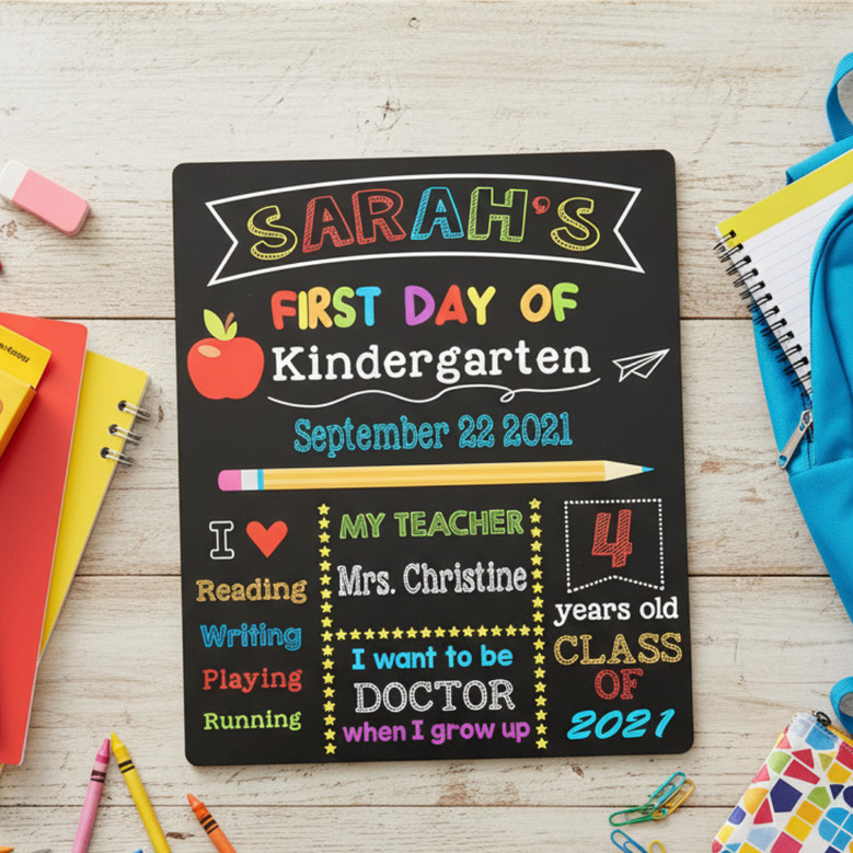 Cherish the Journey - Reusable School Board Sign for Milestones Cherish the Journey - Reusable School Board Sign for Milestones