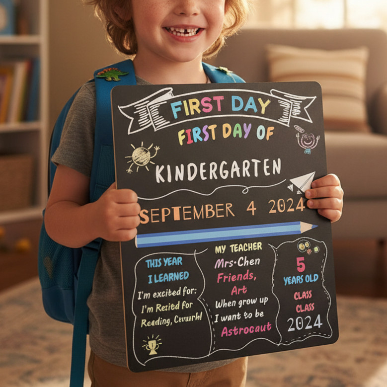 Cherish the Journey - Reusable School Board Sign for Milestones Cherish the Journey - Reusable School Board Sign for Milestones
