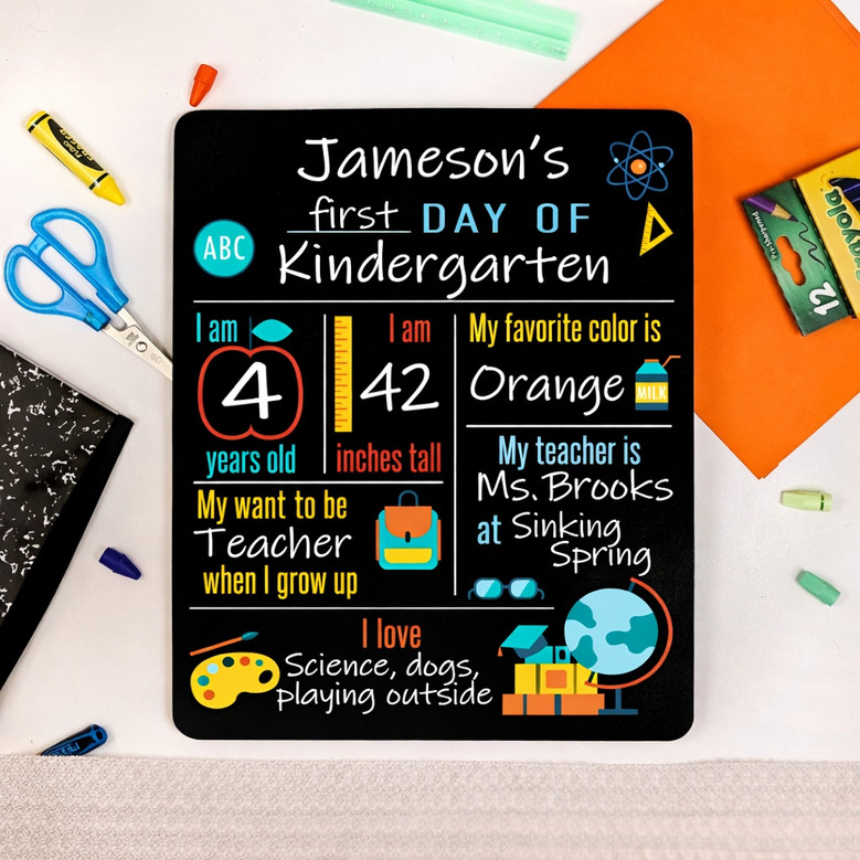 Custom Milestone Memories - Reusable School Board Sign Photo Prop Custom Milestone Memories - Reusable School Board Sign Photo Prop