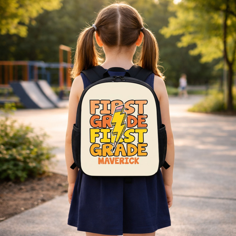 Rock N Roll 1st Grade Back To School Personalized Backpack Rock N Roll 1st Grade Back To School Personalized Backpack