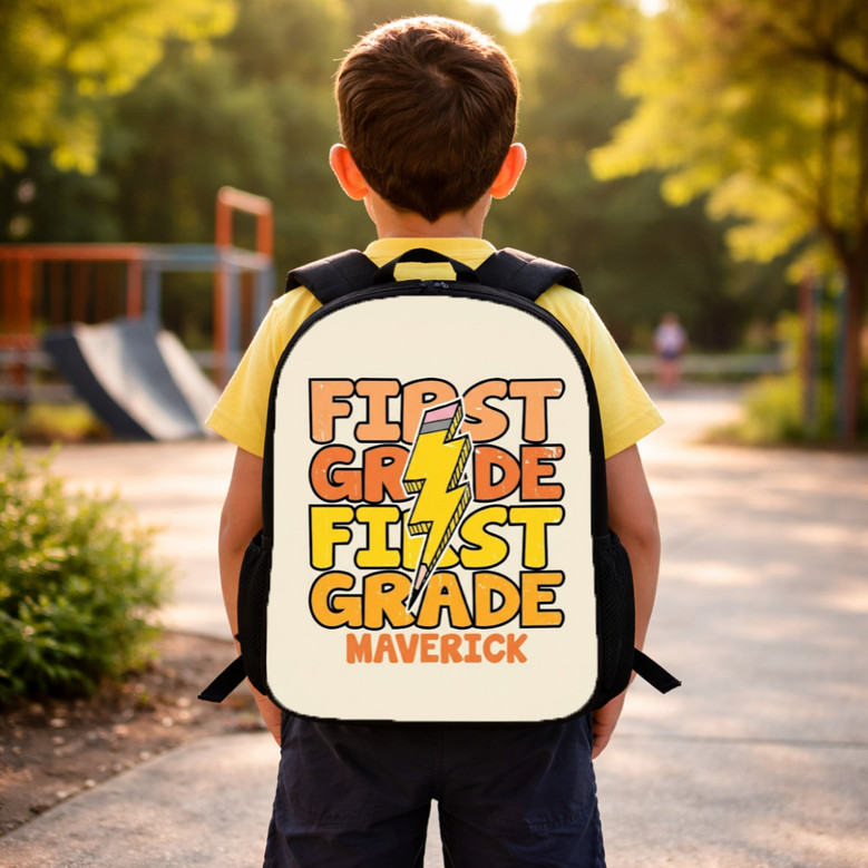 Rock N Roll 1st Grade Back To School Personalized Backpack Rock N Roll 1st Grade Back To School Personalized Backpack