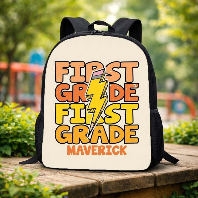 Rock N Roll 1st Grade Back To School Personalized Backpack Rock N Roll 1st Grade Back To School Personalized Backpack