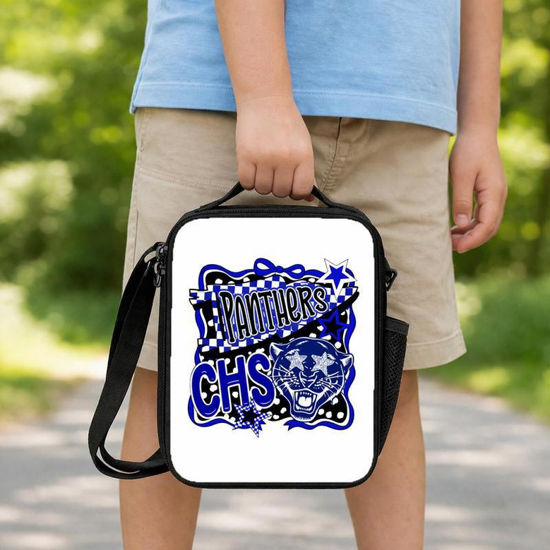 Custom Back To School Mascot Cool - Bold Middle School Spirit Lunch Box Bag Custom Back To School Mascot Cool - Bold Middle School Spirit Lunch Box Bag