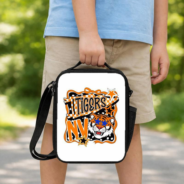 Custom Back To School Mascot Cool - Bold Middle School Spirit Lunch Box Bag Custom Back To School Mascot Cool - Bold Middle School Spirit Lunch Box Bag