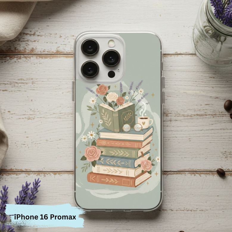 Whispered Chapters & Wildflowers - Book Lover Phone Case Whispered Chapters & Wildflowers - Book Lover Phone Case