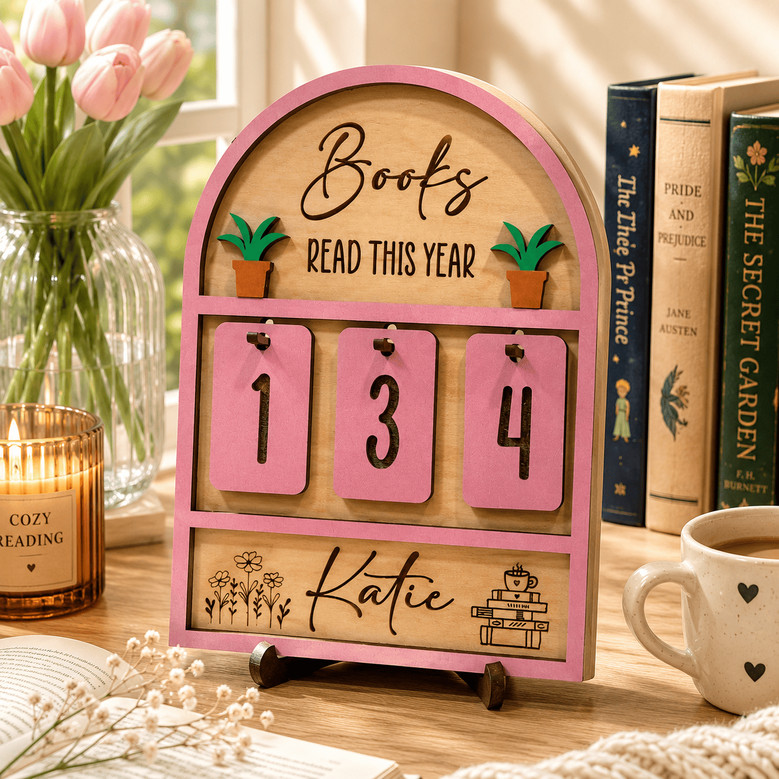 Custom Books I Read This Year Tracker - Special Gift For Reader