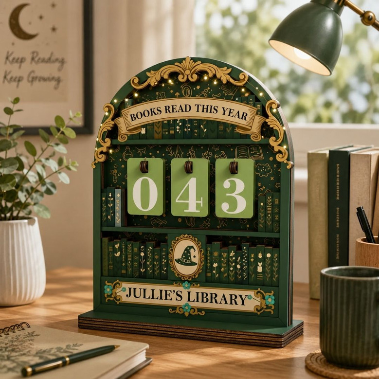 Vintage Book Read Tracker - Custom Gift for Book Lovers