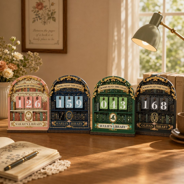 Vintage Book Read Tracker - Custom Gift for Book Lovers
