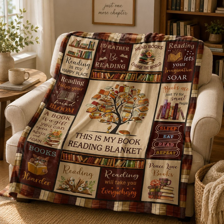 Teacher & Reader Blanket - Book Lover Appreciation Gift