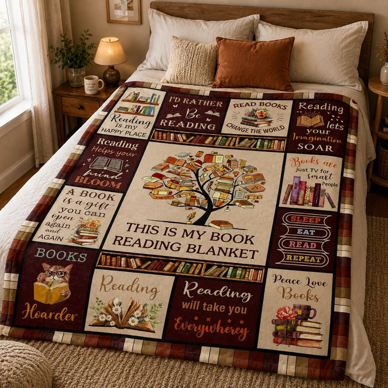 Teacher & Reader Blanket - Book Lover Appreciation Gift