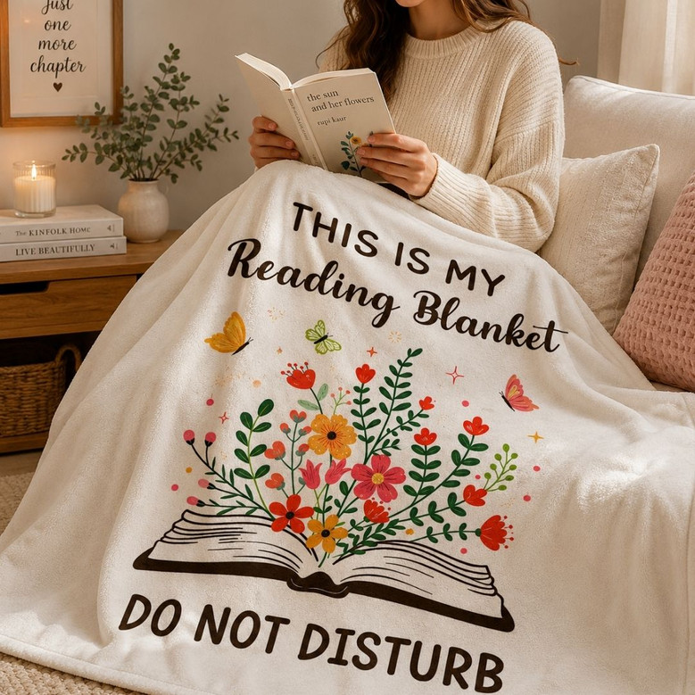 This Is My Reading Blanket - Cozy Book Lover Gift This Is My Reading Blanket - Cozy Book Lover Gift