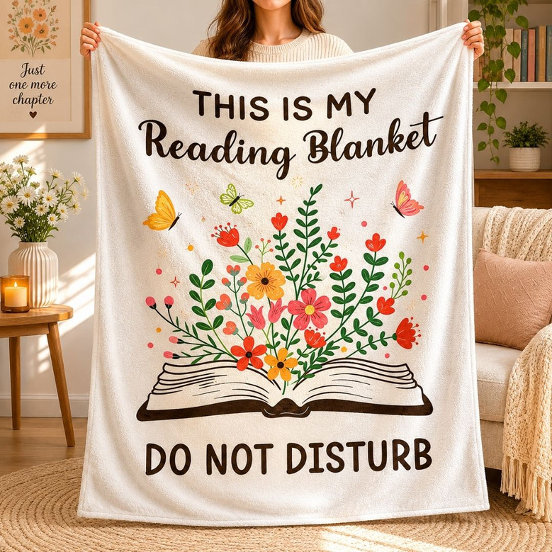 This Is My Reading Blanket - Cozy Book Lover Gift This Is My Reading Blanket - Cozy Book Lover Gift