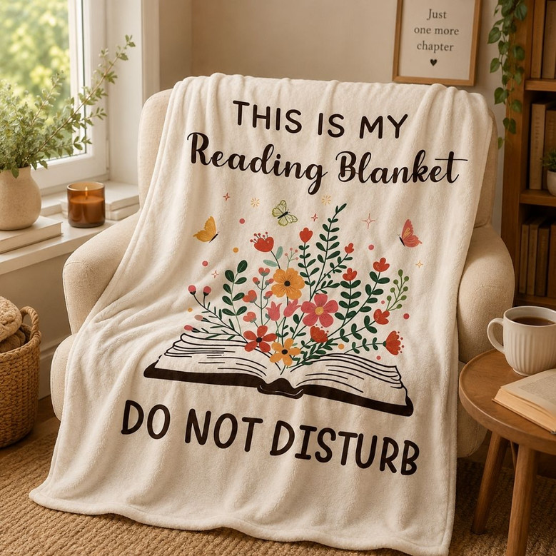 This Is My Reading Blanket - Cozy Book Lover Gift This Is My Reading Blanket - Cozy Book Lover Gift
