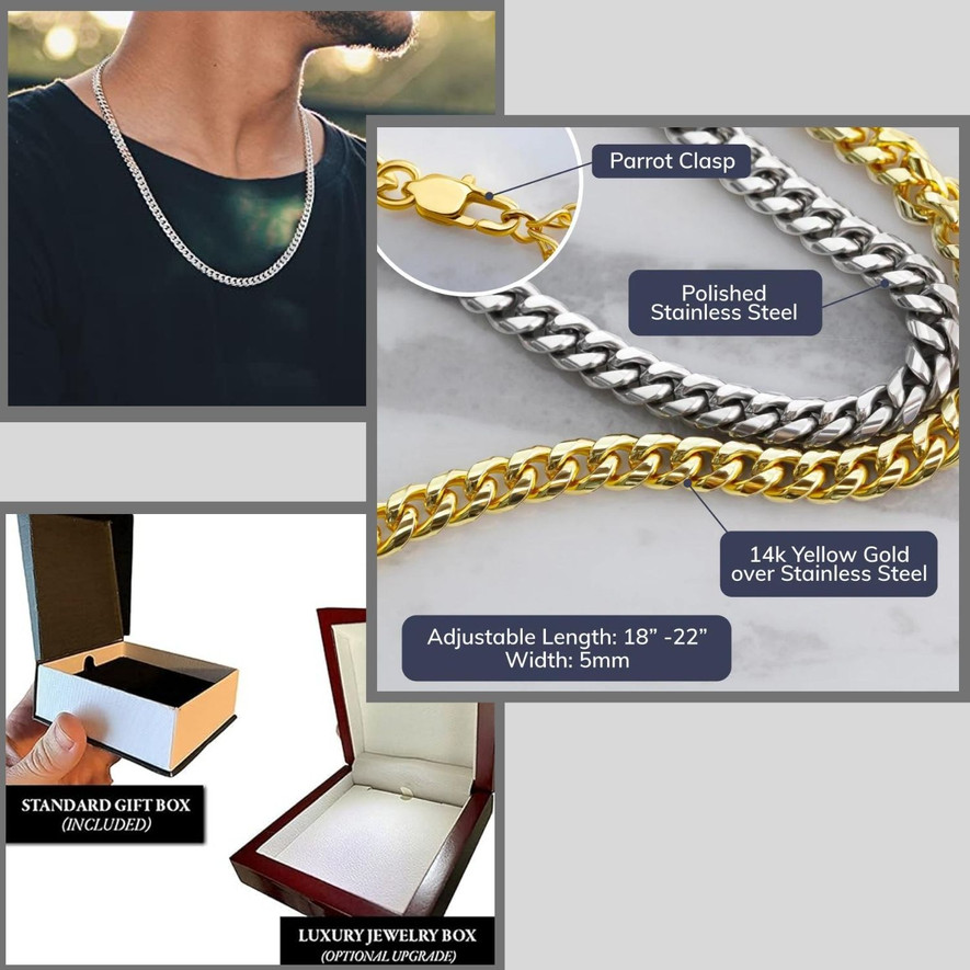 cuban link chain details