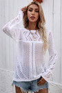 Autumn New Solid Color Hollow Knitted Stretch Stylish Sweater