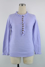 Autumn New Solid Color Stretch Frill Trim Stylish Sweater