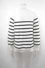 Autumn New Stretch Buttons Decor Stylish Striped Knits