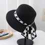 One Pc Summer Fashion 8 Colors Polka Dot Ribbon Decor Beach Elegant Sun Protection Outdoor Straw Hat 56-58Cm