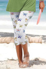 S-2Xl Plus Size Summer New Butterfly Batch Printing Stretch Drawstring Design Stylish Pretty Shorts