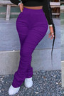 S-3Xl Plus Size Spring New 9 Colors Stretch Solid Color Shirring Pocket Slim Fashion Leggings