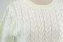 Solid Color Stretch Knitted Back Knotbow Hollow Stylish Tops