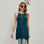 Solid Color Stretch Knitted Stylish High Quality Sling Tops