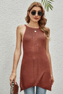 Solid Color Stretch Knitted Stylish High Quality Sling Tops