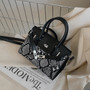 Stylish New Five Colors Snakeskin Pattern Lock Buckle Adjustable Crossbody Handbag 25Cm(L)* 11Cm(W)* 19Cm(H)