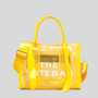 Stylish New Four Colors Letter Printing High-Capacity See-Through Pvc Zip-Up Adjustable Shoulder Tote Bag 23Cm(L)* 11Cm(W)* 17Cm(H)