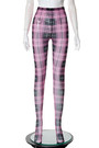 Summer New Stylish Stripe Batch Printing See-Through Mesh Stretch Sexy Leggings